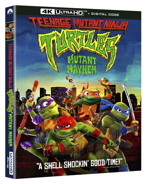 Teenage Mutant Ninja Turtles: Mutant Mayhem 4K Ultra HD + Blu .